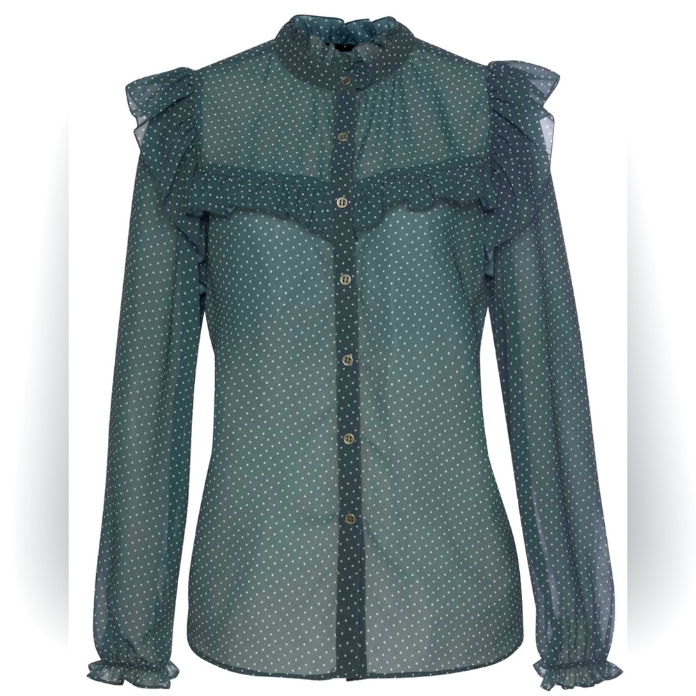 Lascana Ruffled Button Up Blouse